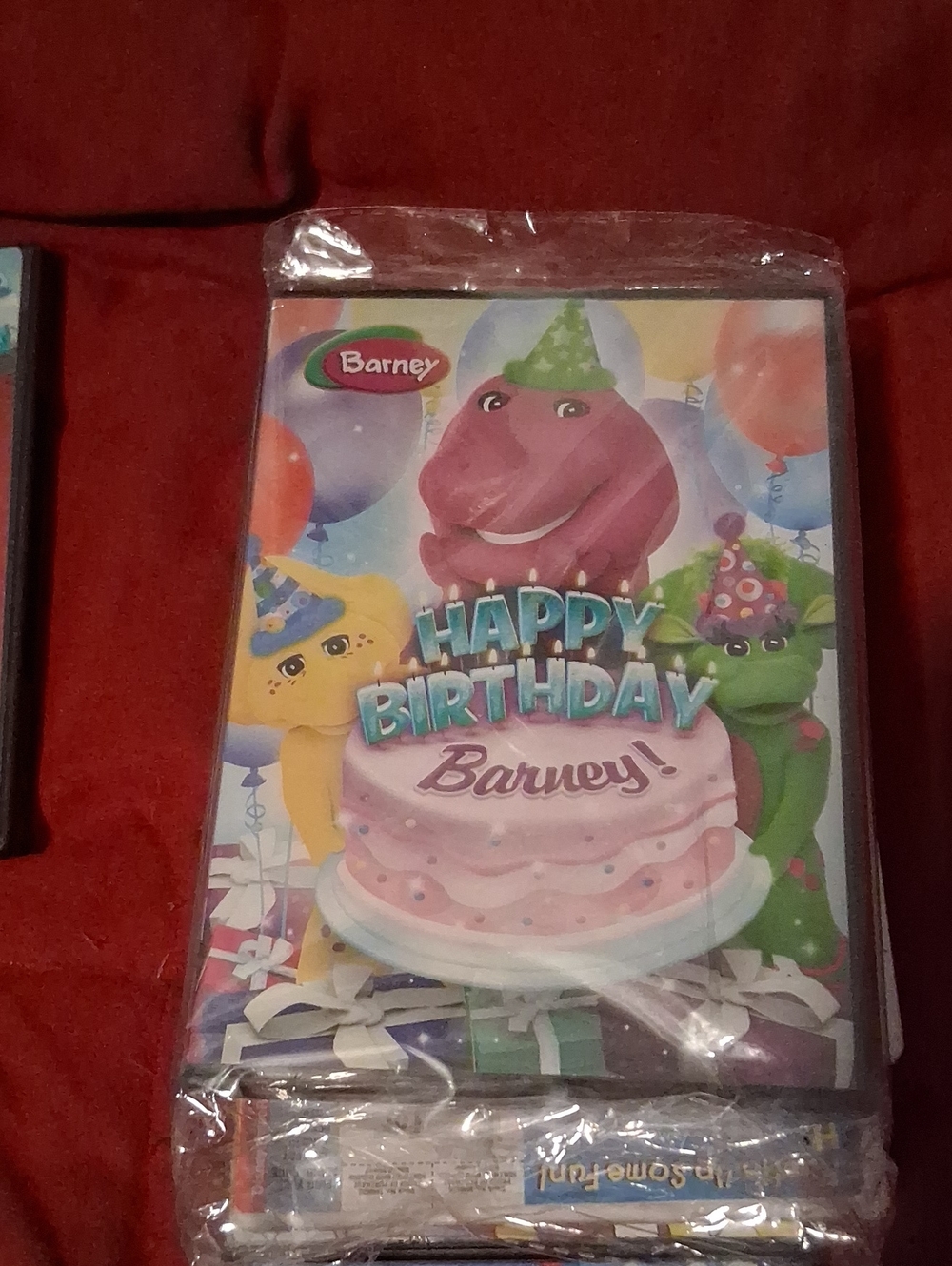 Barneys New York Pink & Purple Barney Birthday Banner